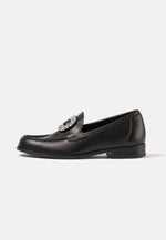 Lade das Bild in den Galerie-Viewer, Aurlands Trachtenschuhe fmit Schuhschnalle aus oxidiertem Silber - Original Penny Loafer
