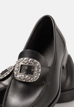 Lade das Bild in den Galerie-Viewer, Aurlands Trachtenschuhe fmit Schuhschnalle aus oxidiertem Silber - Original Penny Loafer
