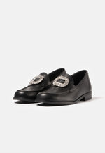 Lade das Bild in den Galerie-Viewer, Aurlands Trachtenschuhe fmit Schuhschnalle aus oxidiertem Silber - Original Penny Loafer
