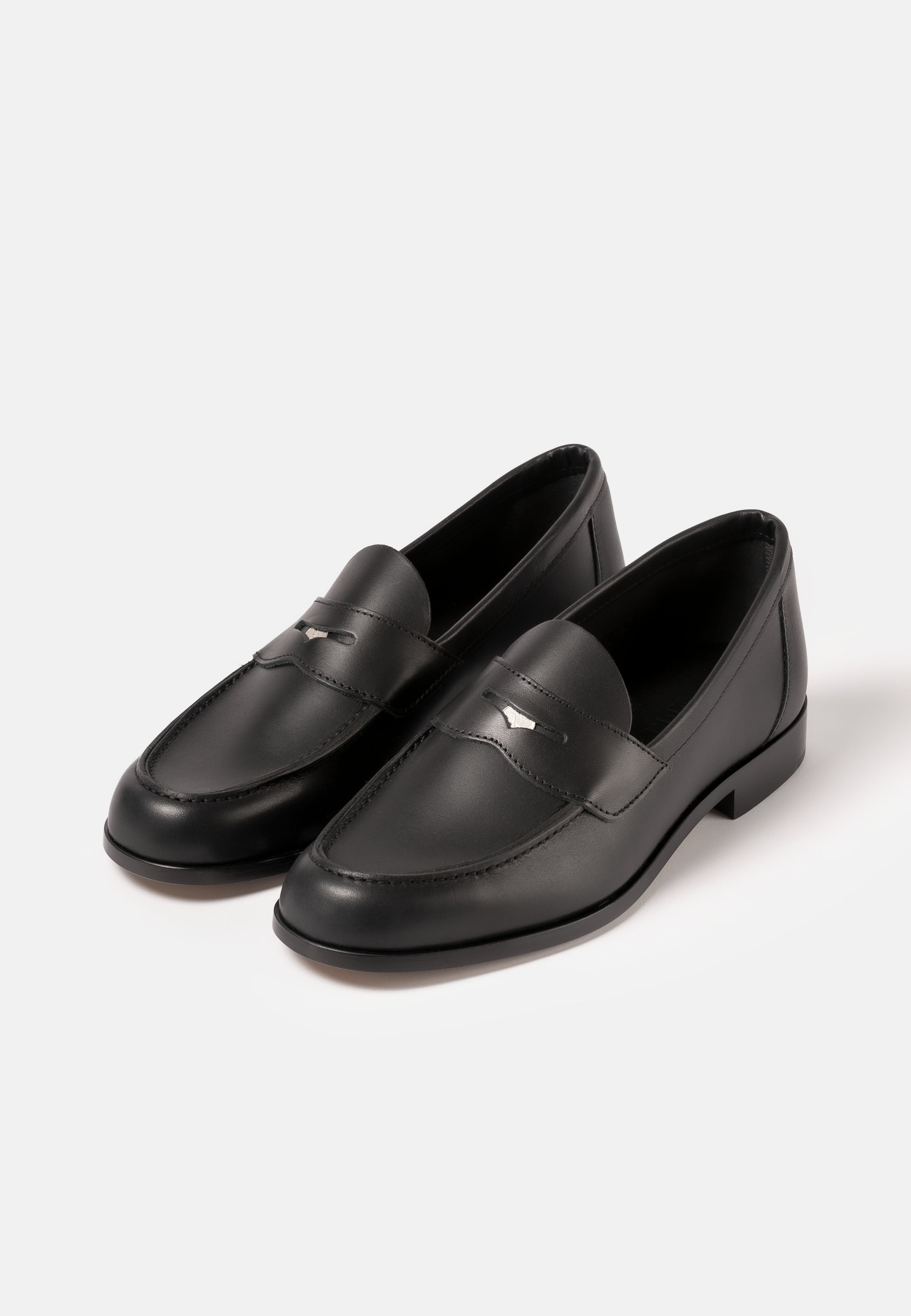 Buxton Black Nappa - The Original Penny Loafer