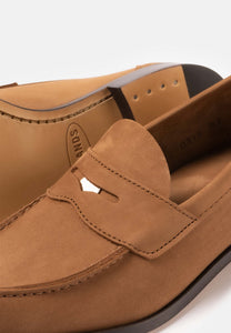 Buxton Sand Nubuck - The Original Penny Loafer