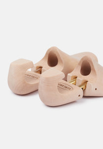 Shoe three made of maple wood on the last of our model Buxton