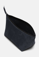 Load image into Gallery viewer, Makeup bag Navy Nubuck
